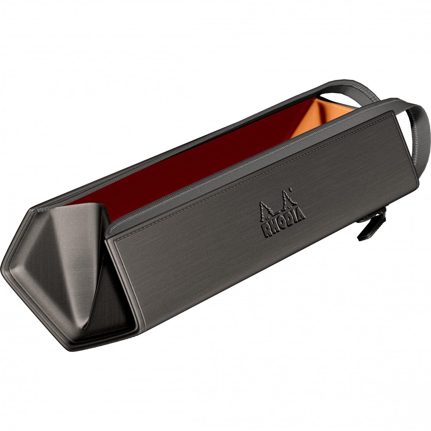 Imagine Produs Etui Combo cu fermoar Rhodia Rhodiarama Zippered Hard Case Pencil Box Titanium
