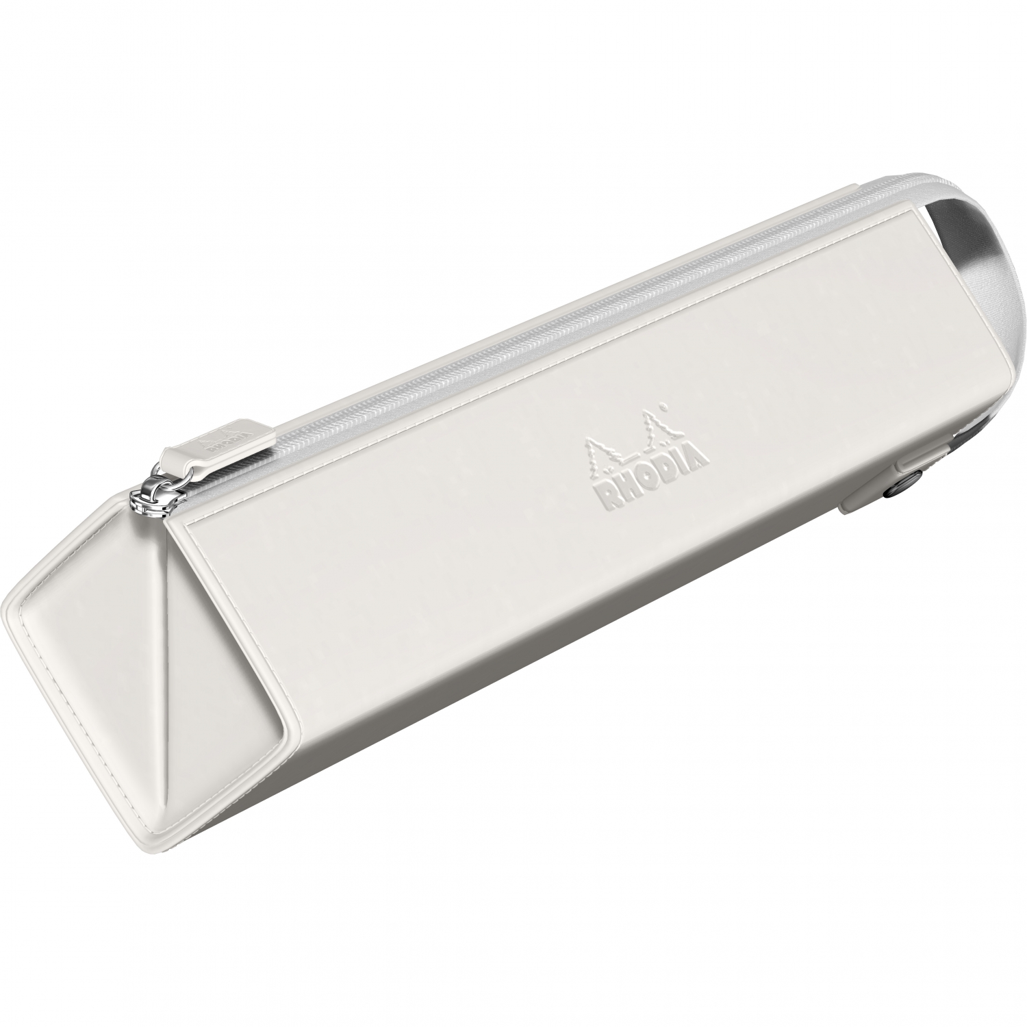 Imagine Produs Etui Combo cu fermoar Rhodia Rhodiarama Zippered Hard Case Pencil Box White