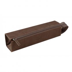 Etui multifuncțional cu fermoar Rhodia Rhodiarama Zippered Hard Case Pencil Box Chocolate