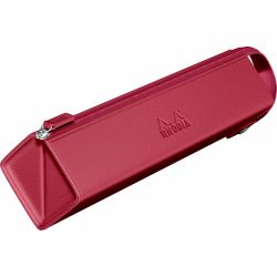 Etui Combo cu fermoar Rhodia Rhodiarama Zippered Hard Case Pencil Box Raspberry