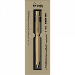 Trio Pen 0.5 Rhodia Script 3 in 1 Gold