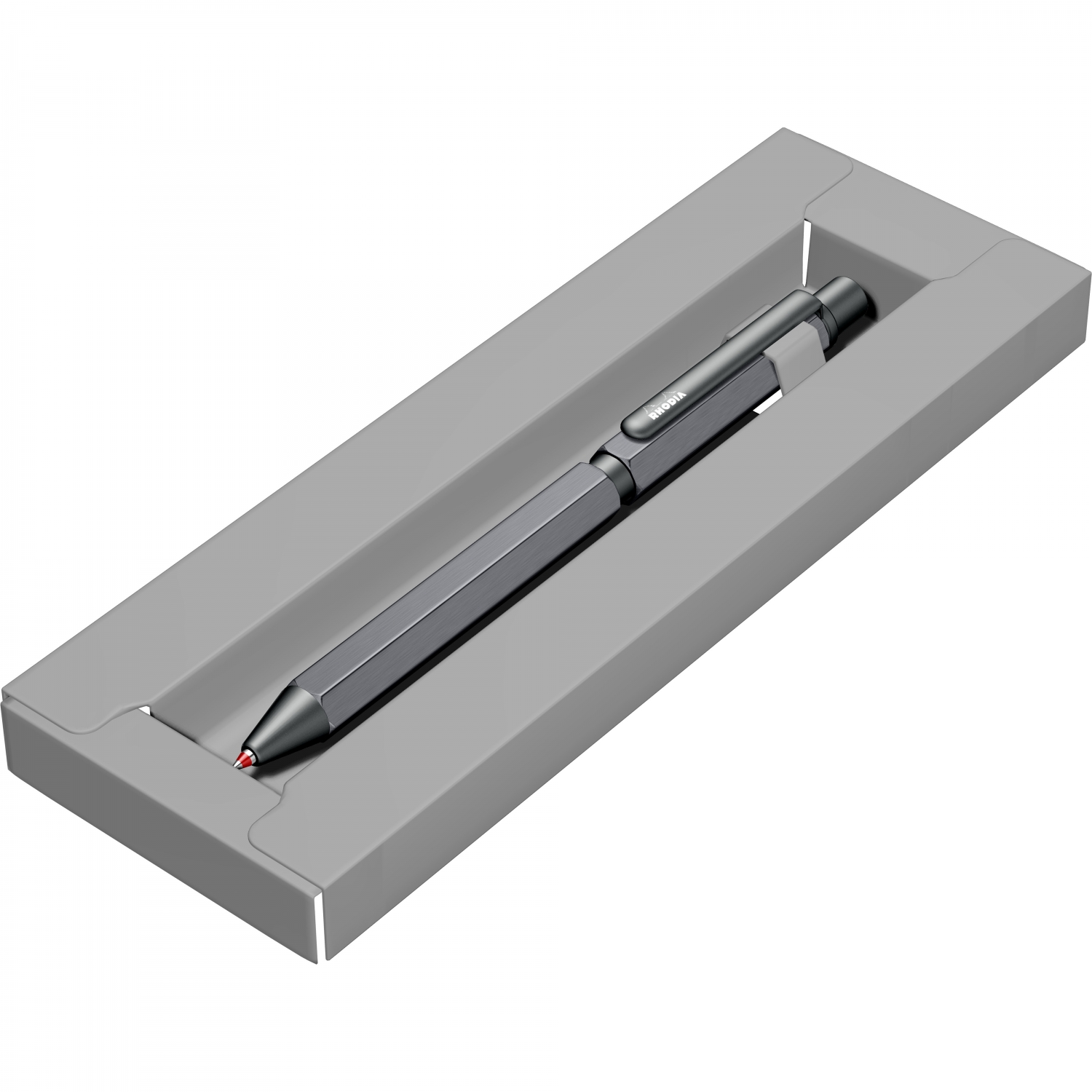 Imagine Produs Trio Pen 0.5 Rhodia Script 3 in 1 Titanium