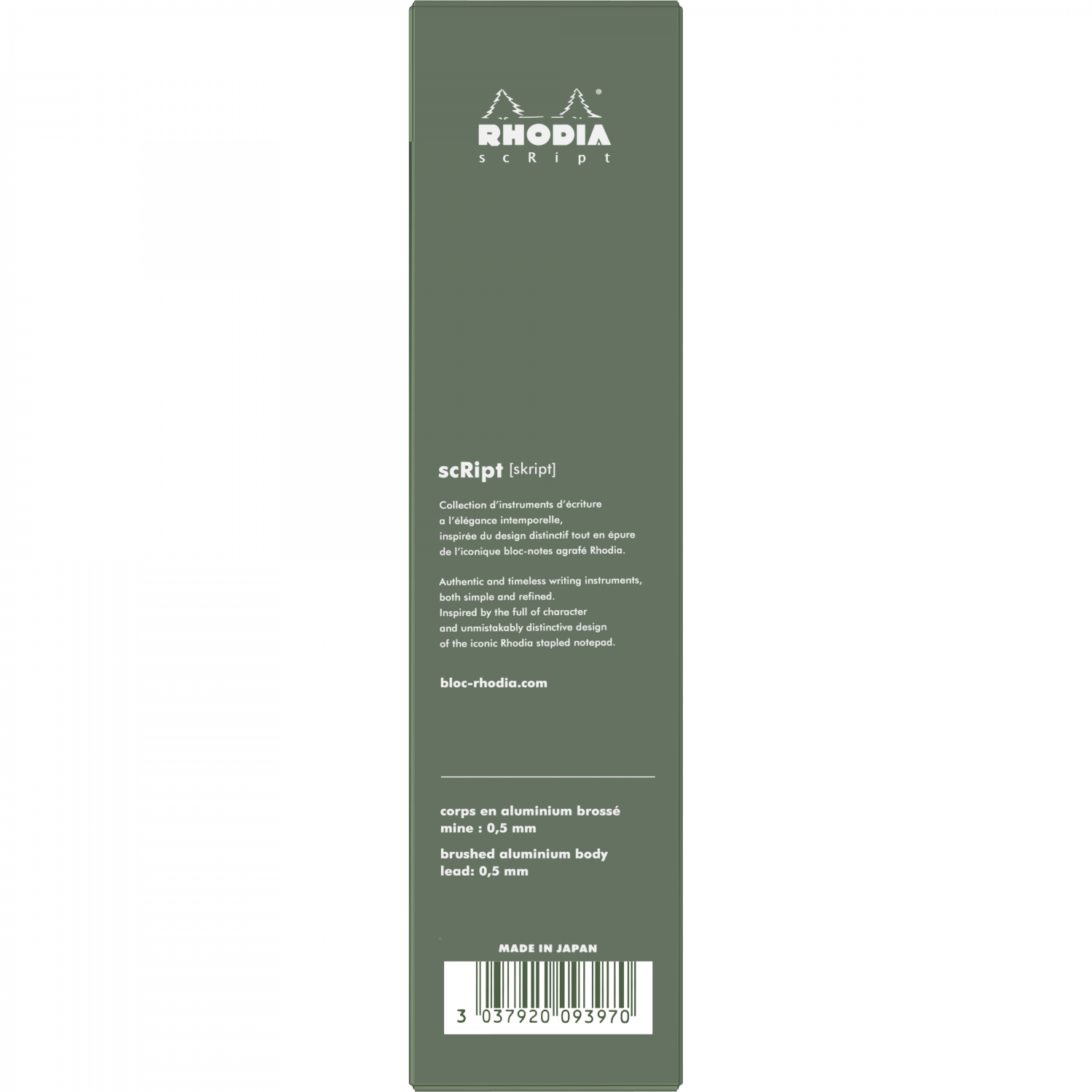 Imagine Produs Creion Mecanic 0.5 Rhodia Script Sage