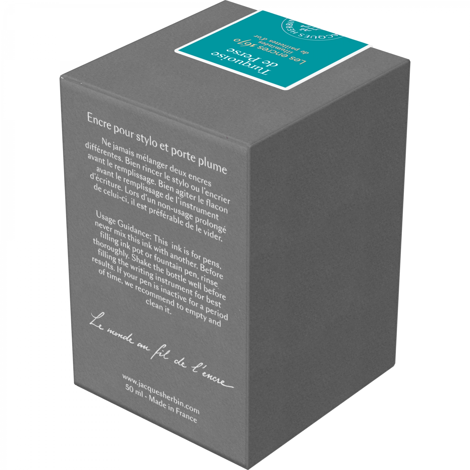 Imagine Produs Calimara Cerneala 50 ml Jacques Herbin Prestige 1670 Turquoise de Perse