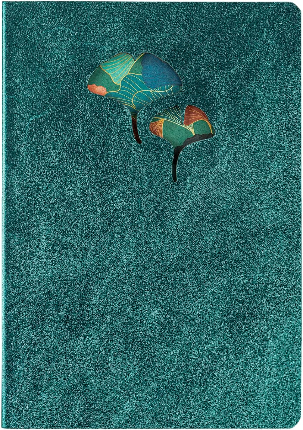 Imagine Produs Caiet A5 Clairefontaine Ginkgo Softcover Cutout Peacock - Ivory Lined 8 mm - 144 pagini 90 g mp