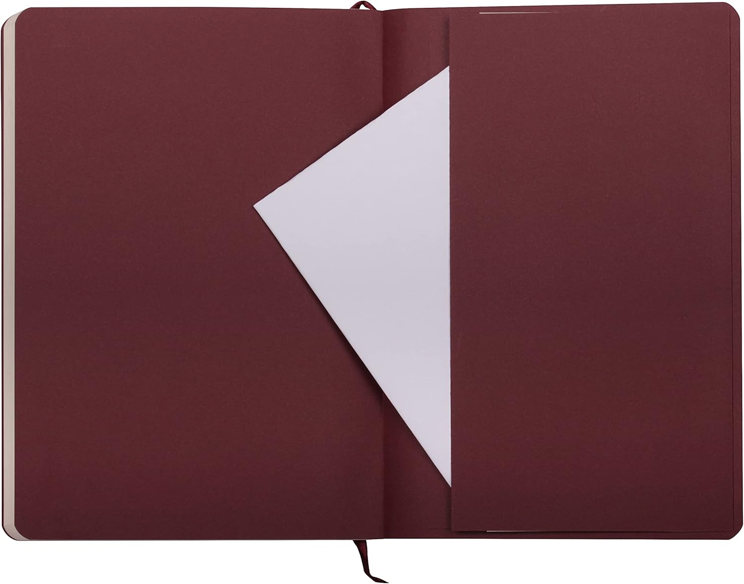 Imagine Produs Caiet A5 Clairefontaine Cuirise Softcover Cherry - Ivory Lined 7 mm - 144 pagini 90 g mp