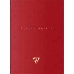 Caiet A5 Clairefontaine Flying Spirit Red - Ivory Lined 8 mm - 96 pagini 90 g mp