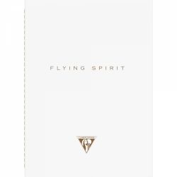 Caiet A5 Clairefontaine Flying Spirit White - Ivory Lined 8 mm - 96 pagini 90 g/mp