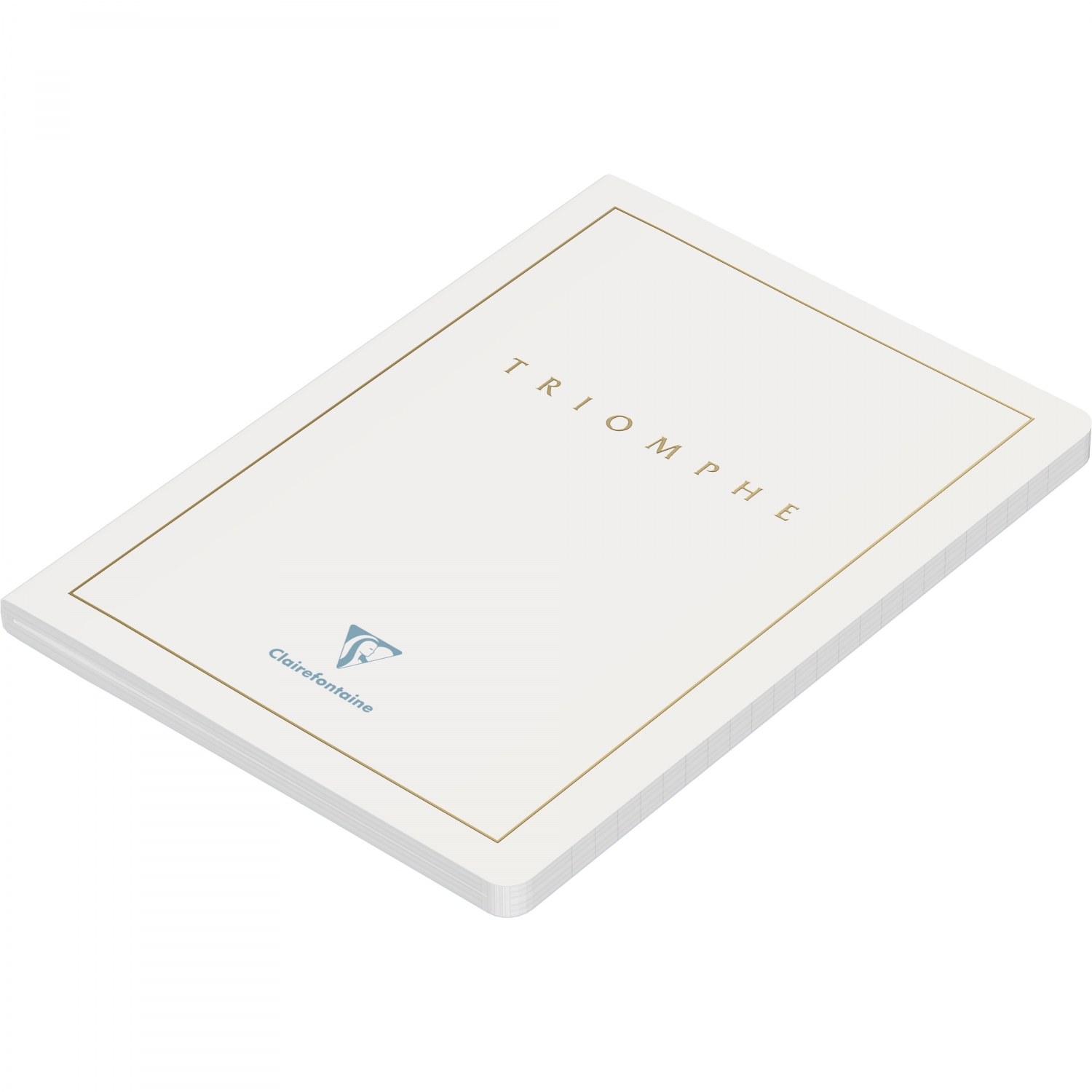 Imagine Produs Caiet A5 Clairefontaine Triomphe White Gold - White Lined 8 mm - 96 pagini 90 g mp