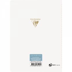 Caiet A5 Clairefontaine Triomphe White Gold - White Lined 8 mm - 96 pagini 90 g/mp