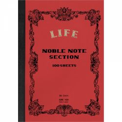 Caiet B6 Life Noble Note Section Red - Ivory Grid 5 mm - 200 pagini 84.9 g/mp - N28