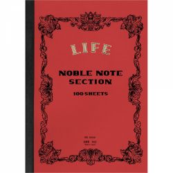 Caiet B5 Life Noble Note Section Red - Ivory Grid 5 mm - 200 pagini 84.9 g/mp - N32