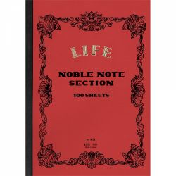 Caiet A4 Life Noble Note Section Red - Ivory Grid 5 mm - 200 pagini 84.9 g/mp - N31