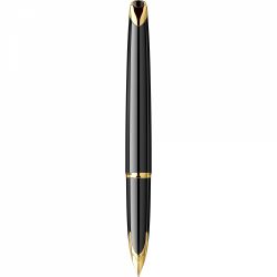 Stilou 18k Nib Waterman Carene SE DeLuxe Reflets De Paris Black GT