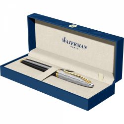 Stilou 18k Nib Waterman Carene SE DeLuxe Reflets De Paris Black GT