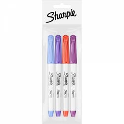 Set 4 Marker Coloring Chisel Sharpie S Note Twilight Hues Assorted Colors