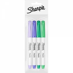 Set 4 Marker Coloring Chisel Sharpie S Note Ocean Breeze Assorted Colors