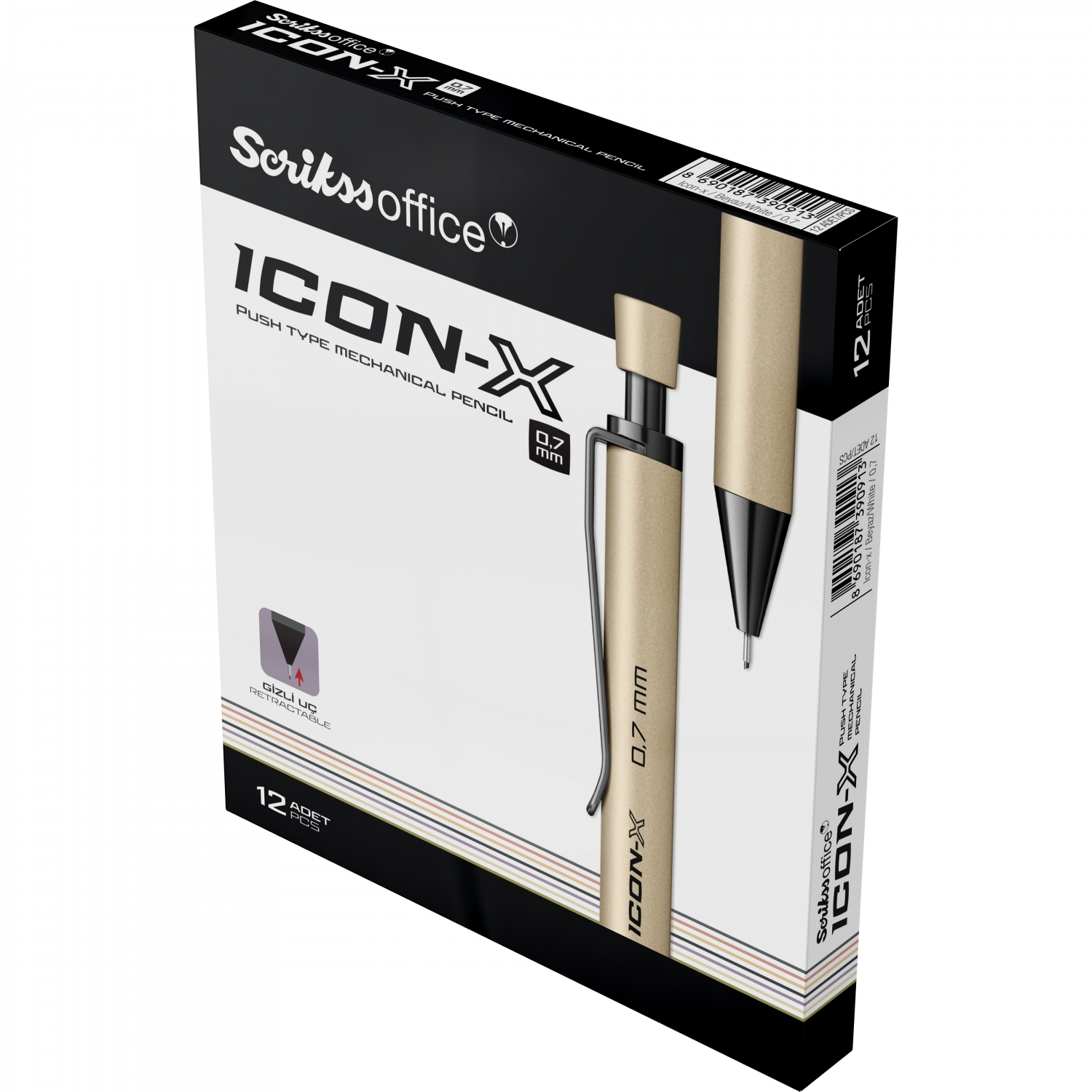 Imagine Produs Creion Mecanic 0.7 Scrikss Icon-X White BT