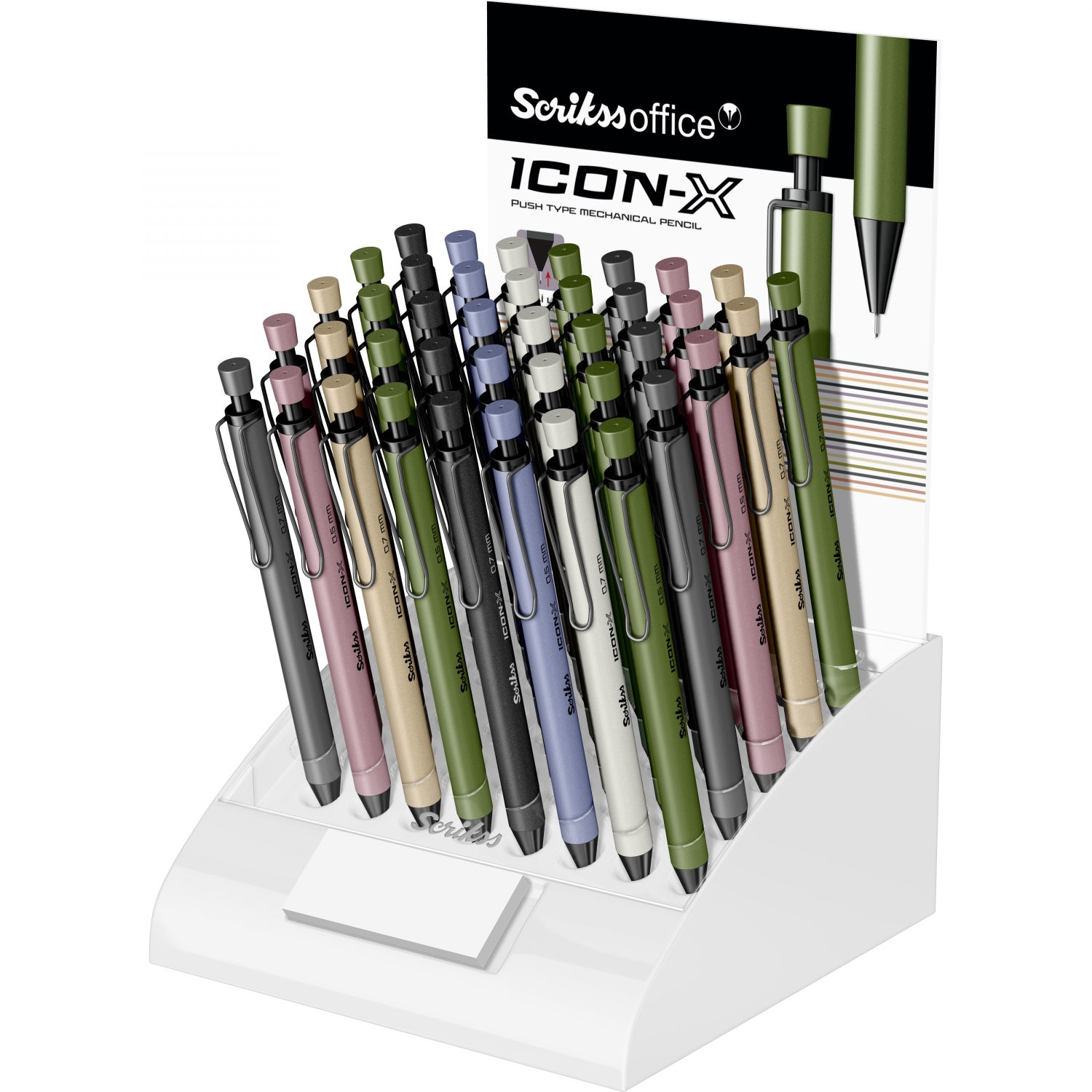 Imagine Produs Creion Mecanic 0.7 Scrikss Icon-X White BT