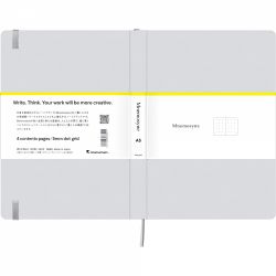 Caiet Personalizabil pentru Organizare A5 Maruman Mnemosyne 888 Journal Gray - White Dot Grid 5 mm - 240 pagini 90g/mp - N888-51